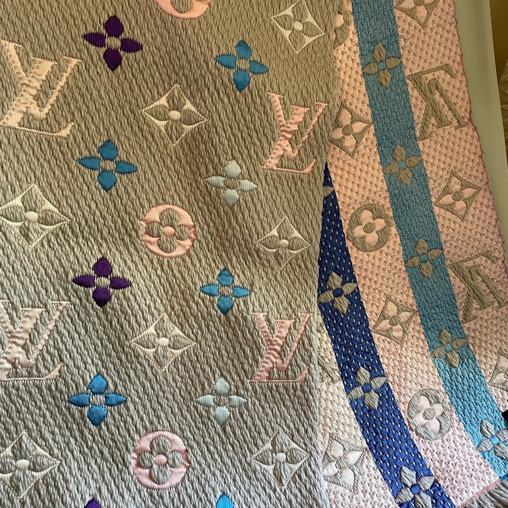 Louis Vuitton Wool Silk Blend Scarf - Picture 2 of 4
